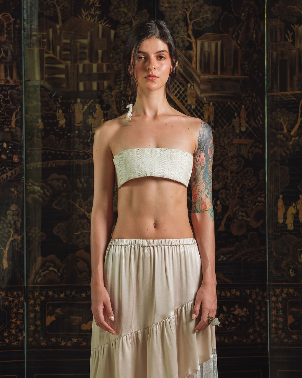 Tube Top - White Salmon Skin