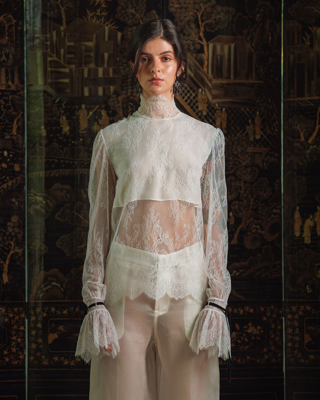 Rumi Lace Shirt - White