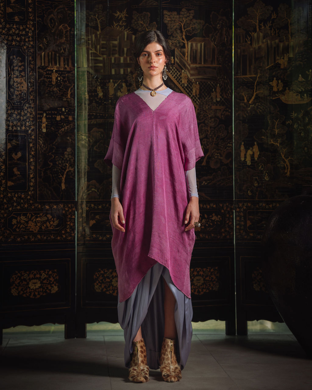 Huipil Murasaki - Magenta