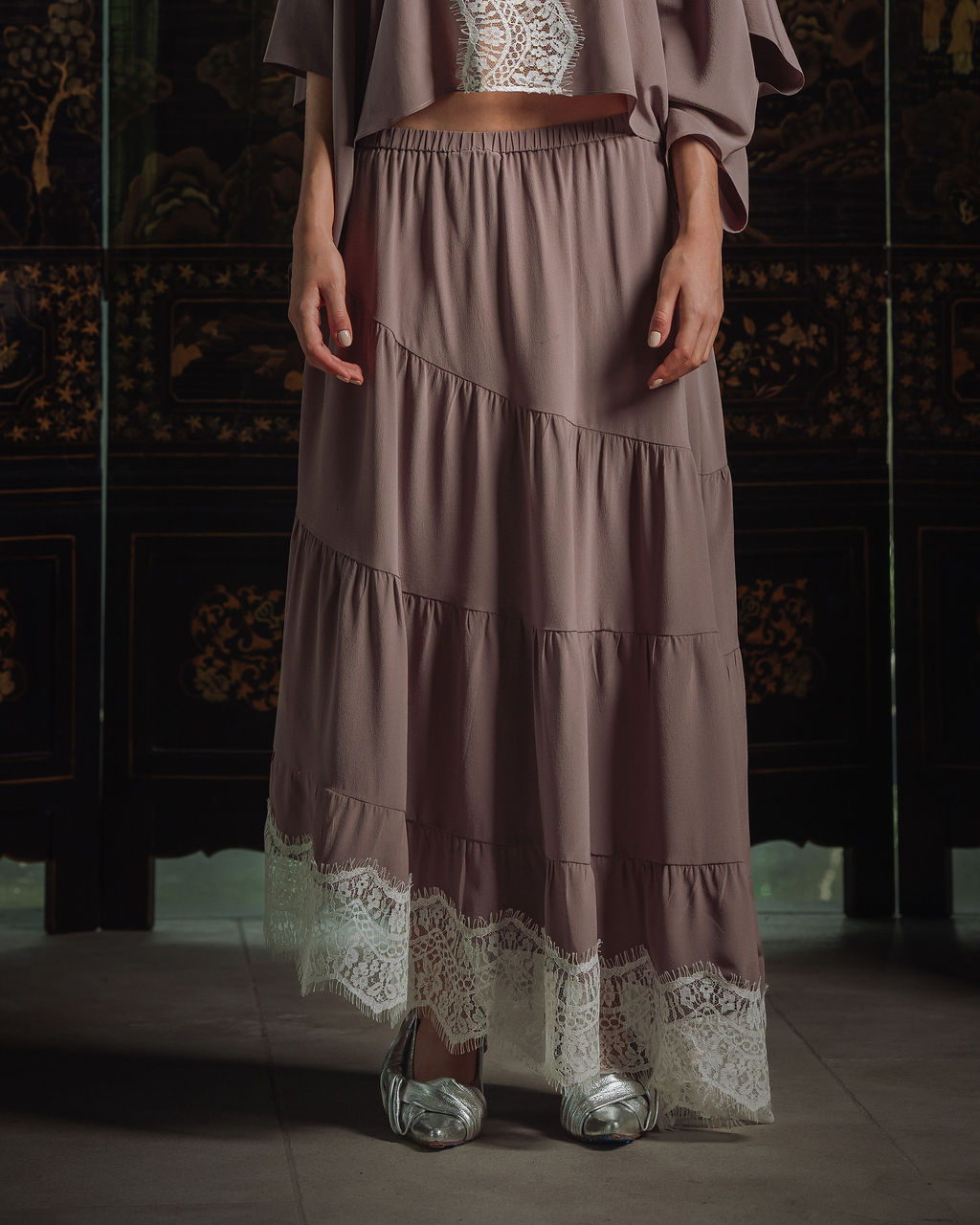 Lavender Root Lace Skirt