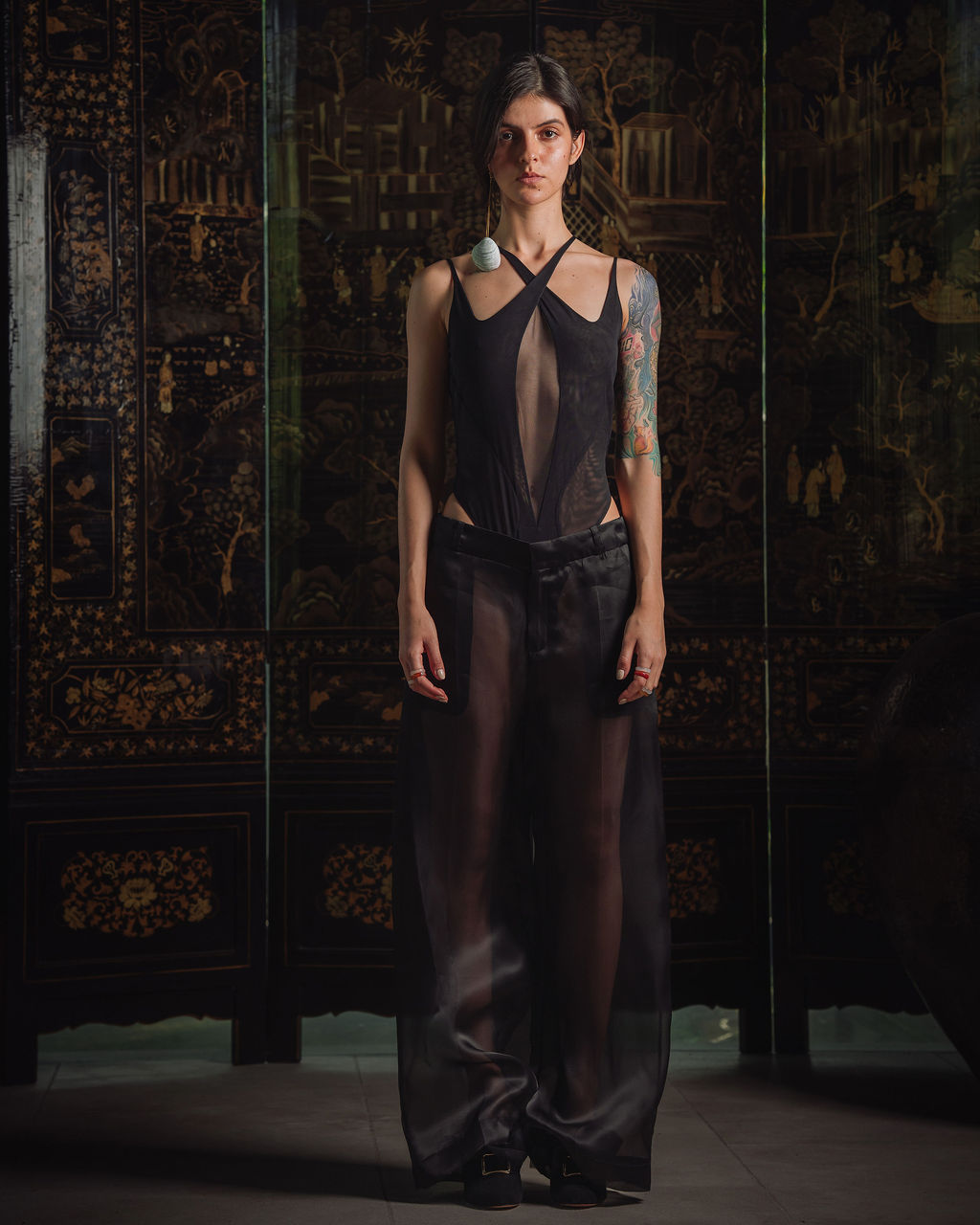 Goth Bodysuit - Black