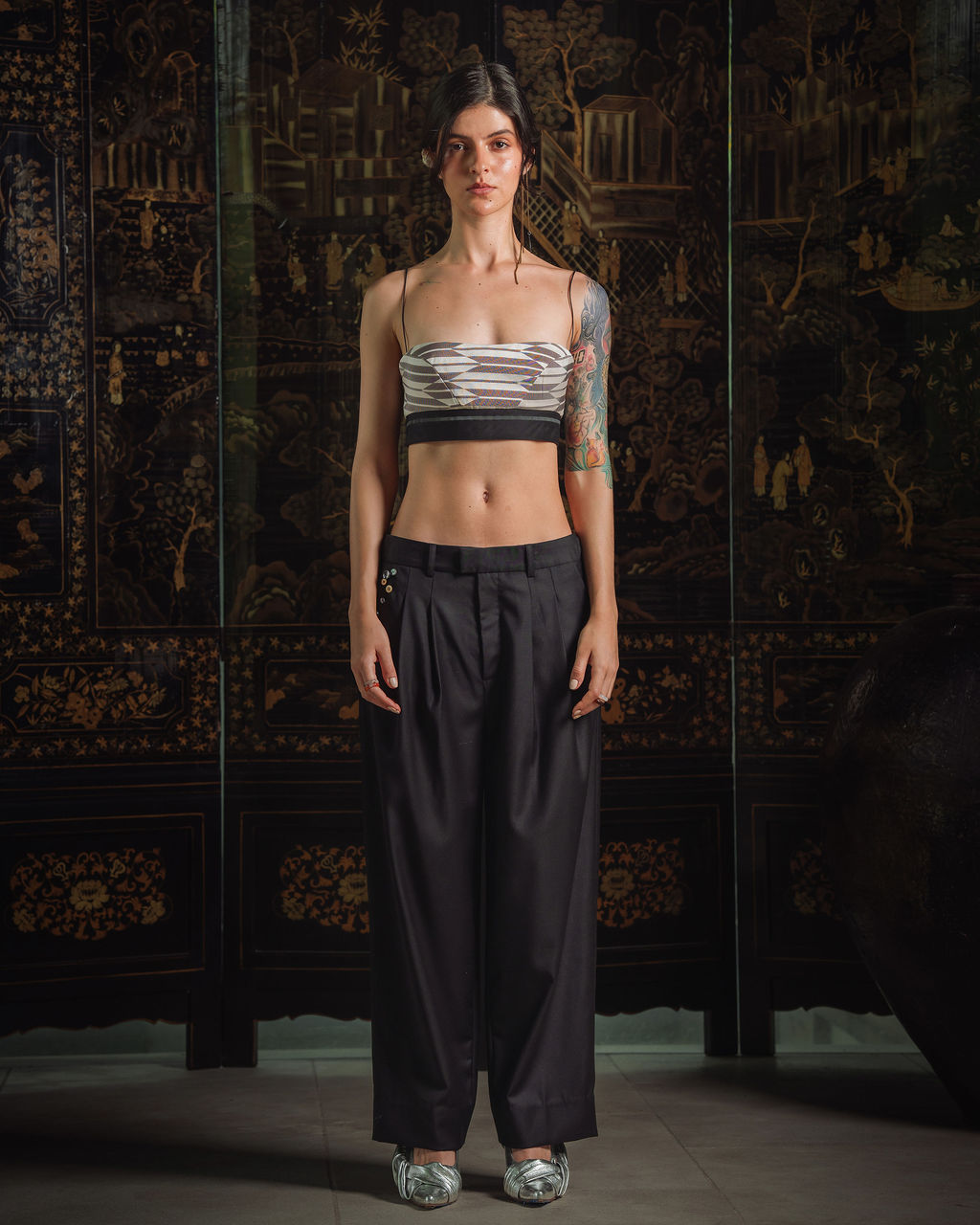 Roberta Top - Sacred Geometry Kimono