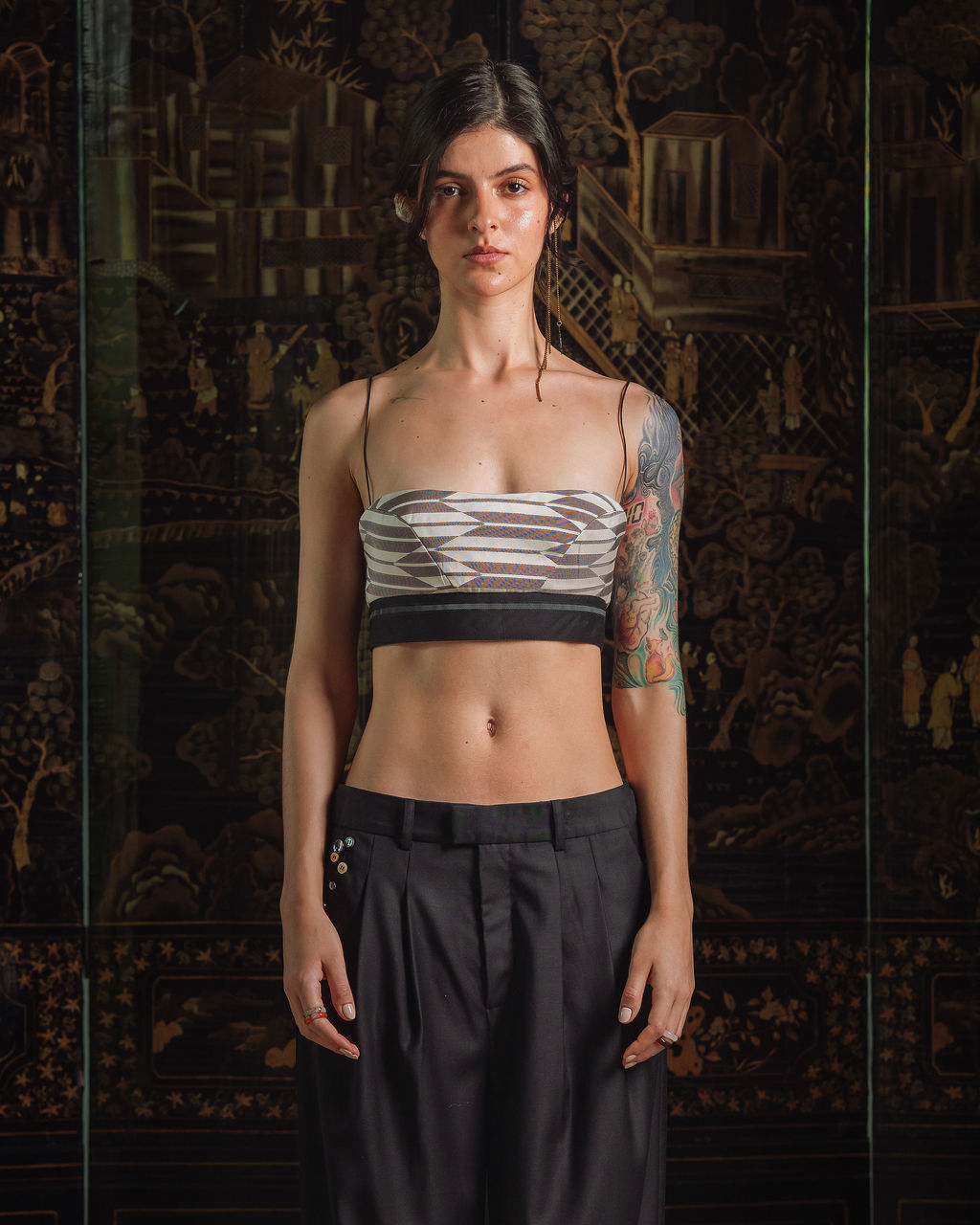 Roberta Top - Sacred Geometry Kimono