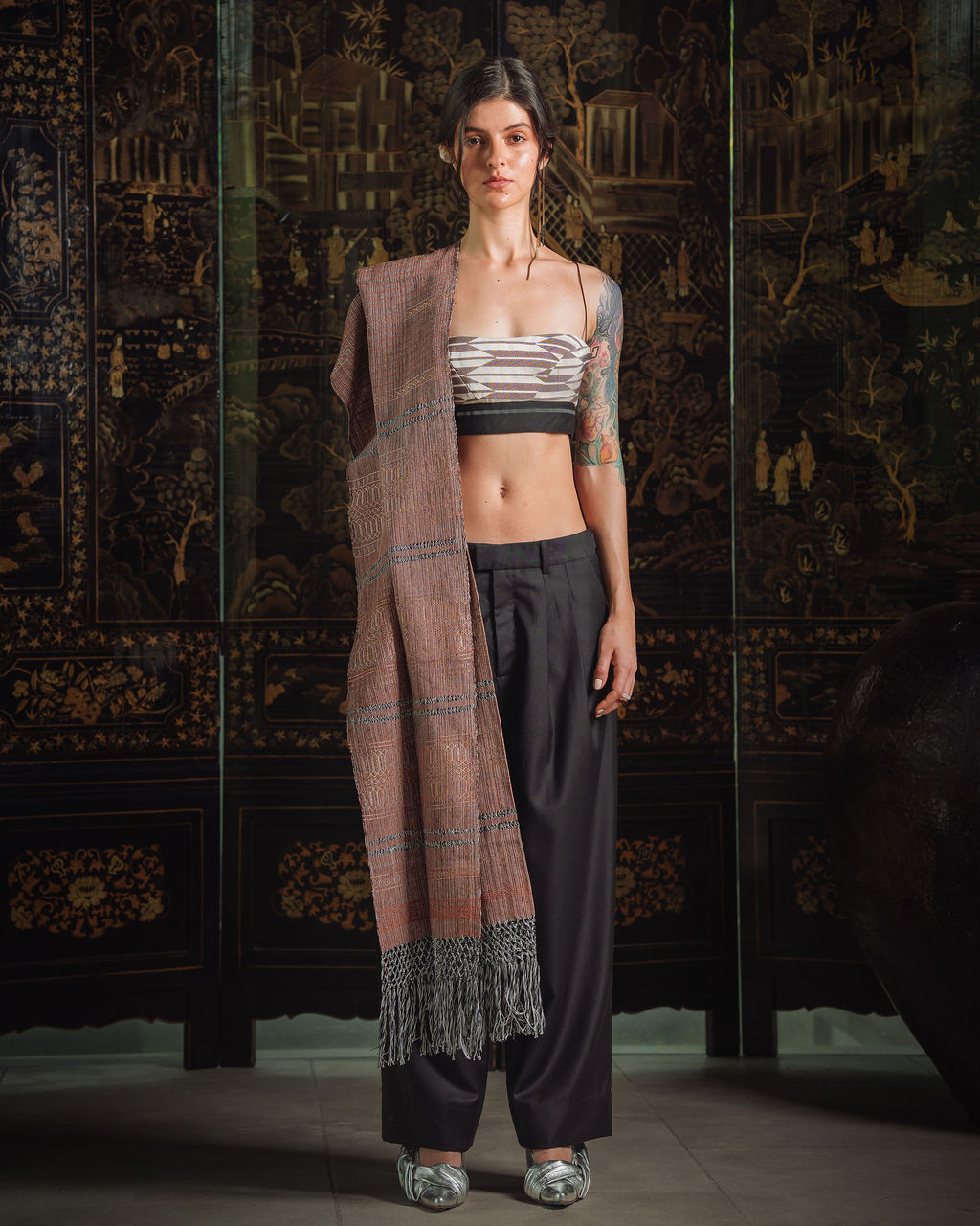 Roberta Top - Sacred Geometry Kimono