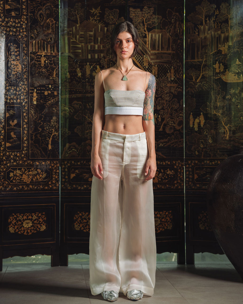 Roberta Top - Salt Crystal Kimono