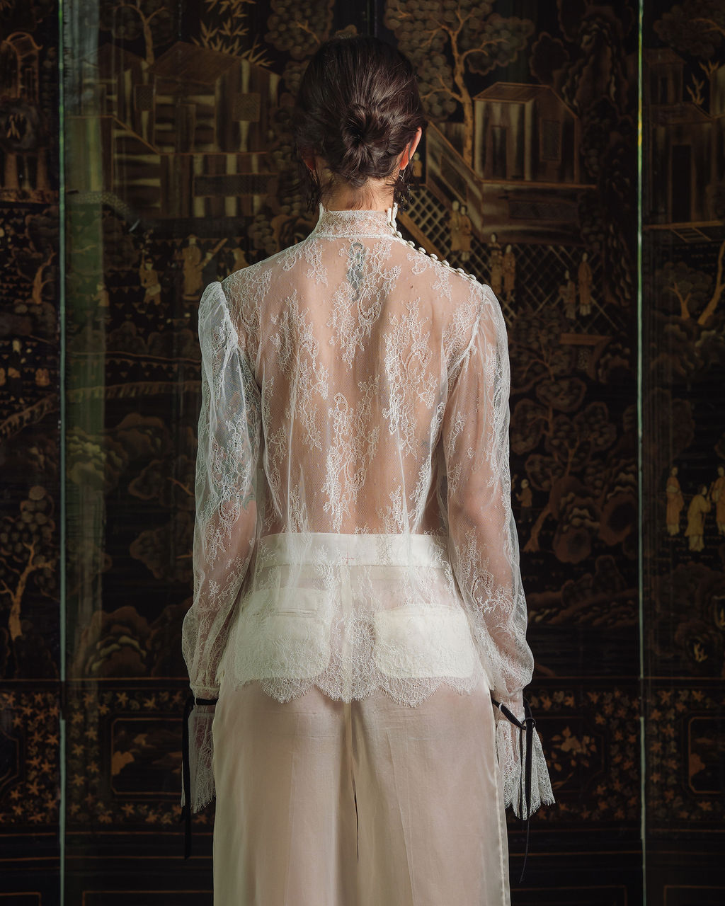 Rumi Lace Shirt - White