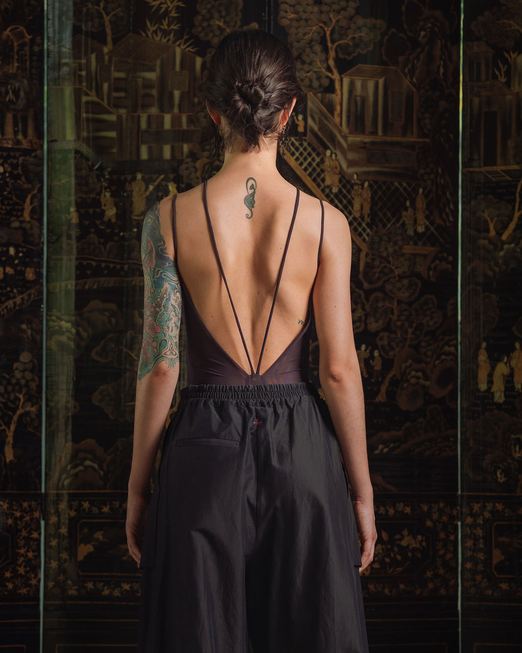 Goth Bodysuit - Burgundy