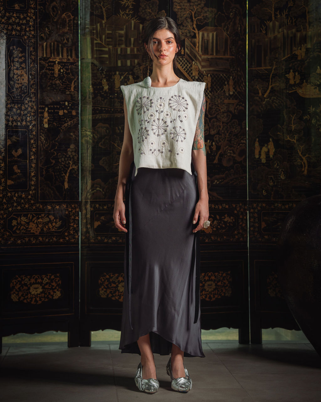 Huipil - White Dandelion