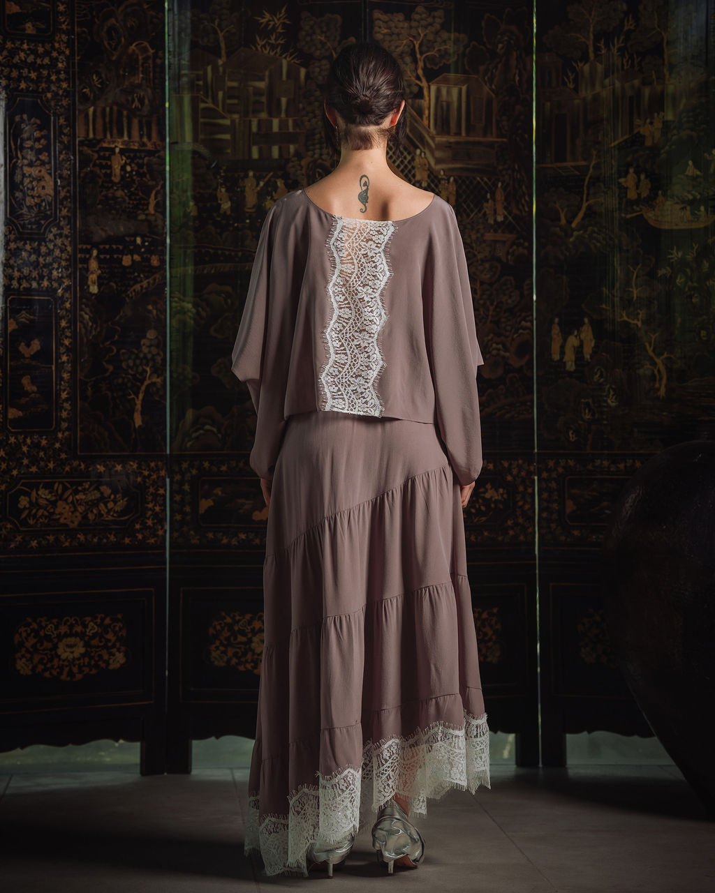 Lavender Root Lace Skirt