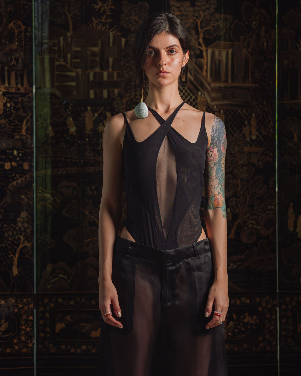Goth Bodysuit - Black