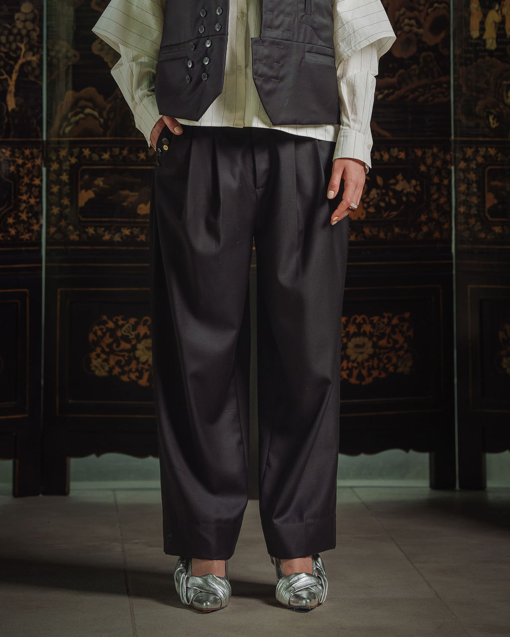 Boyfriend Pants - Black