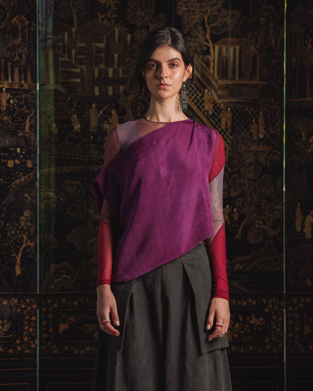 Light Blouse - Magenta