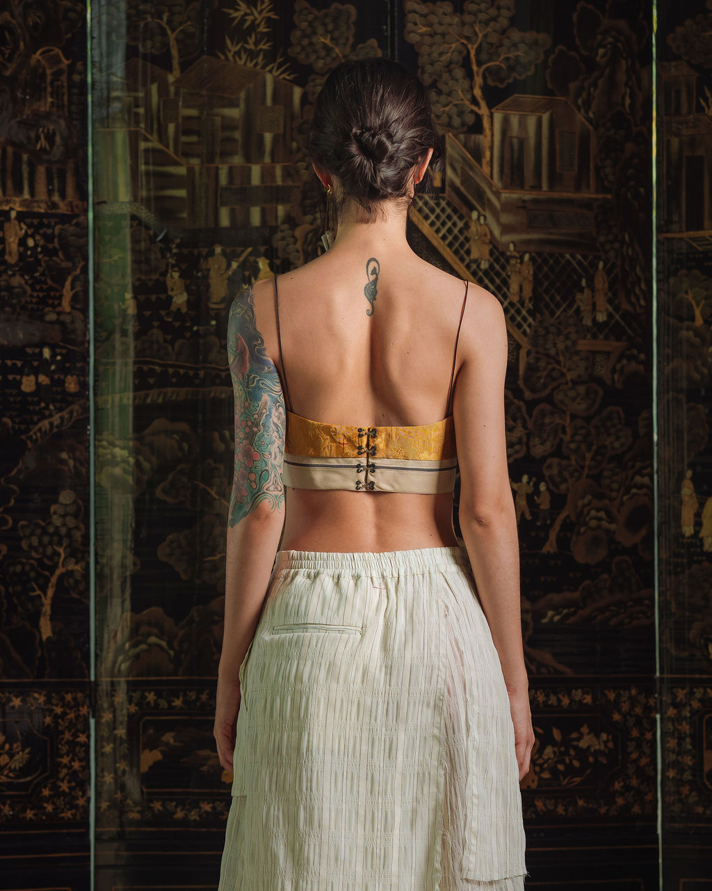 Roberta Top - Yellow Flower Kimono