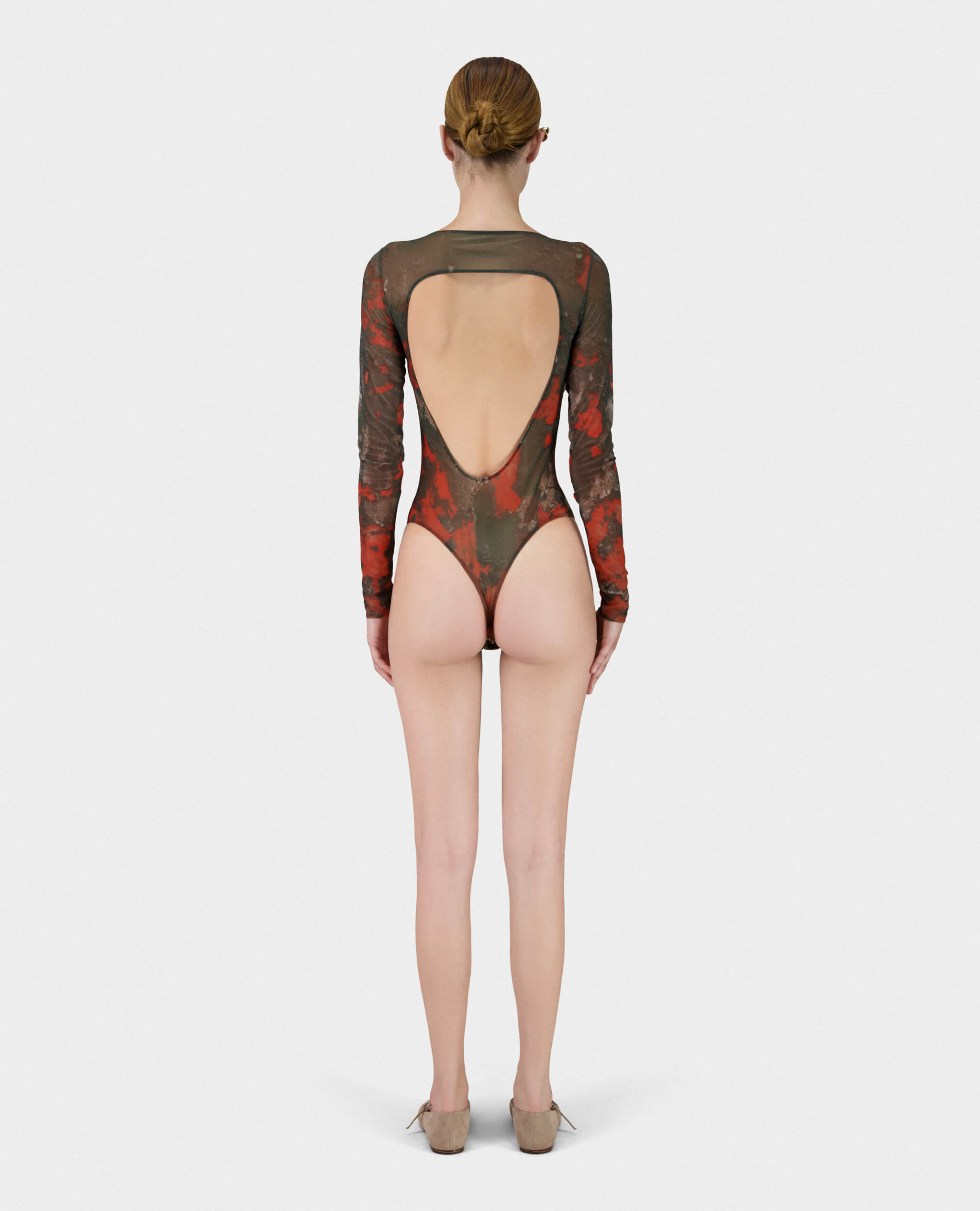 Open Back Body - Red and Black