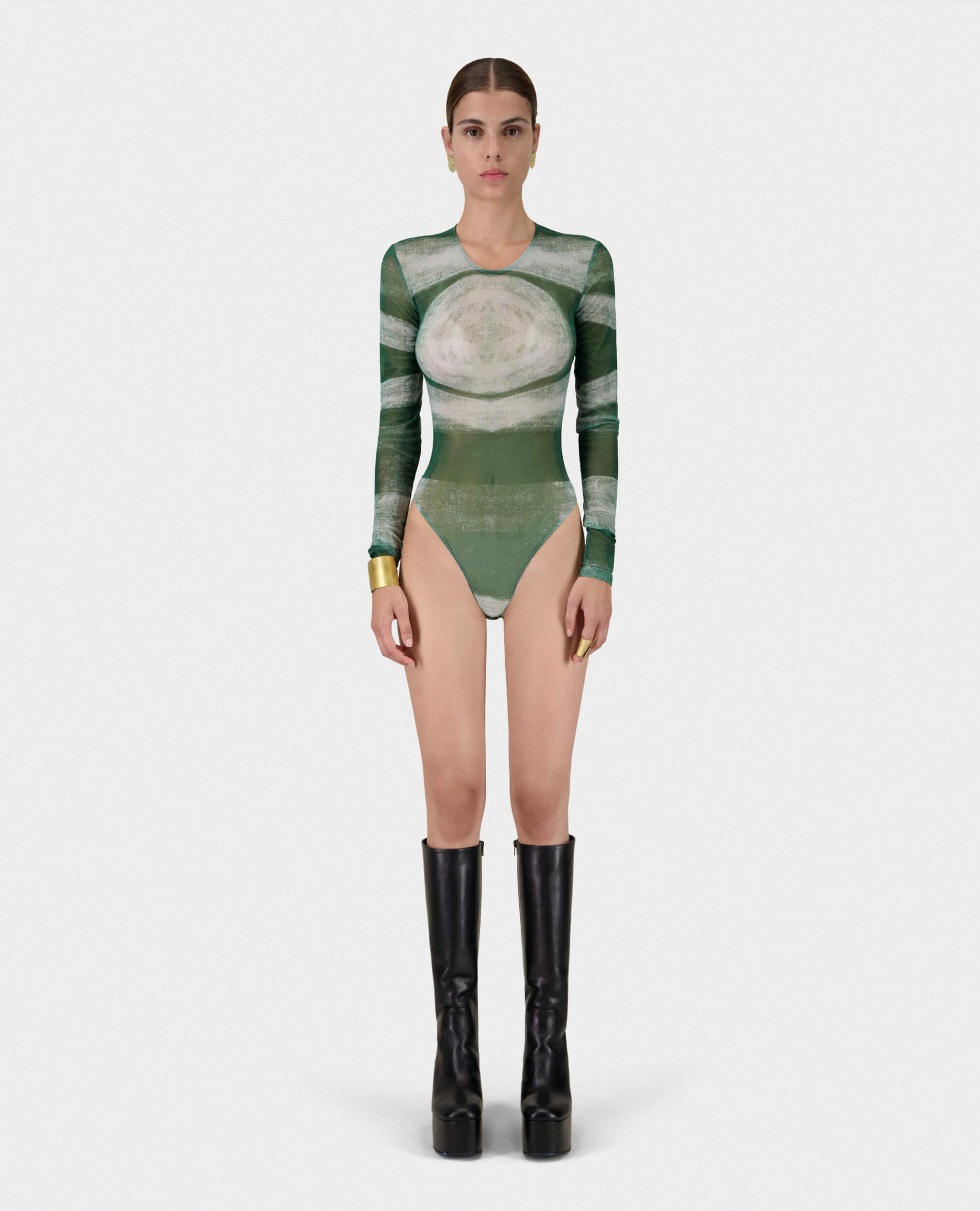 Tara Body - Green and White