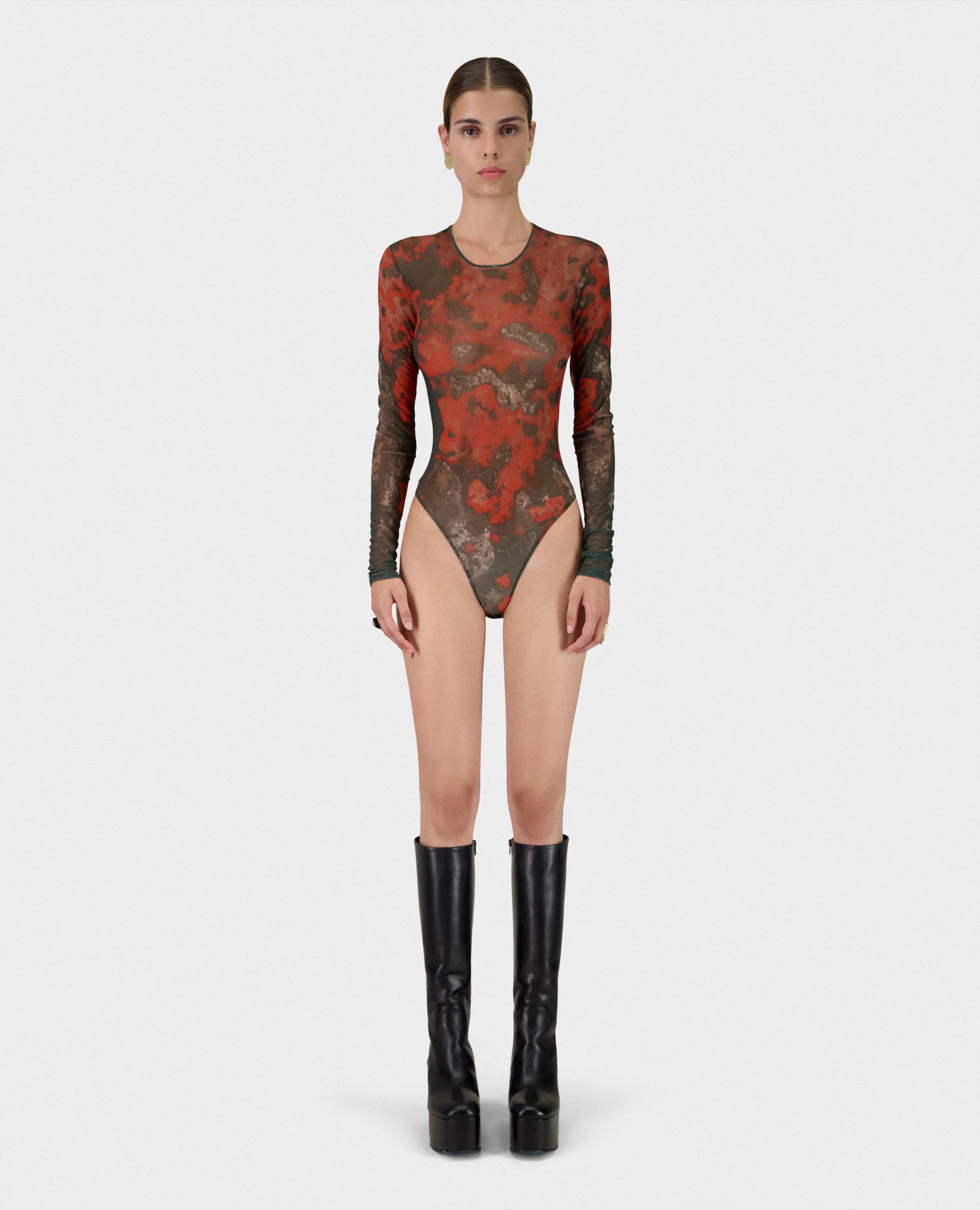 Second Skin Body - Red and Black